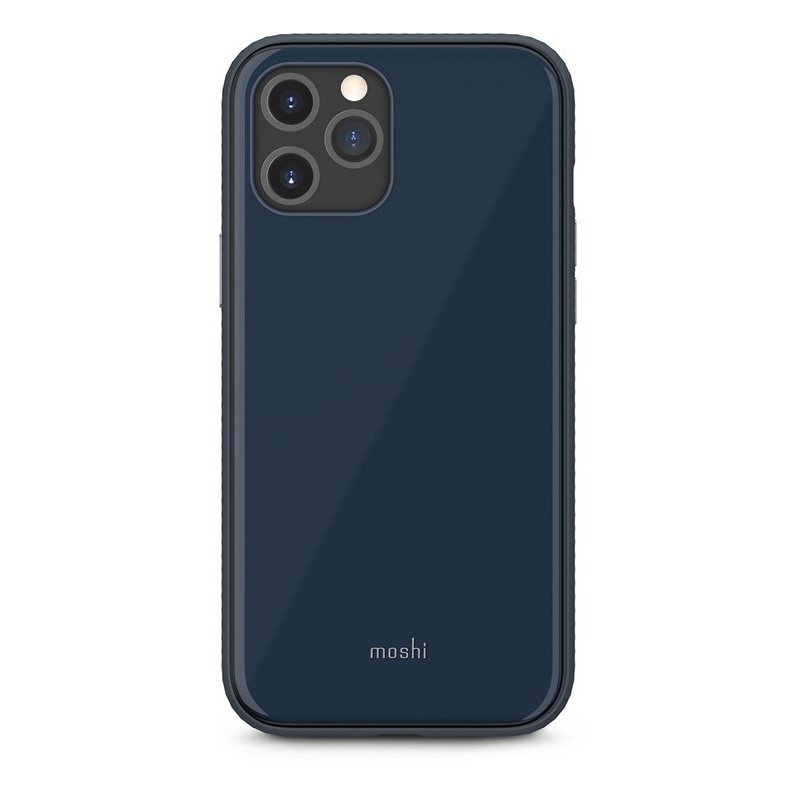 Moshi Distributor - 4713057259753 - MOSH117BLU - Moshi iGlaze Apple iPhone 12 Pro Max (SnapTo) (Midnight Blue) - B2B homescreen