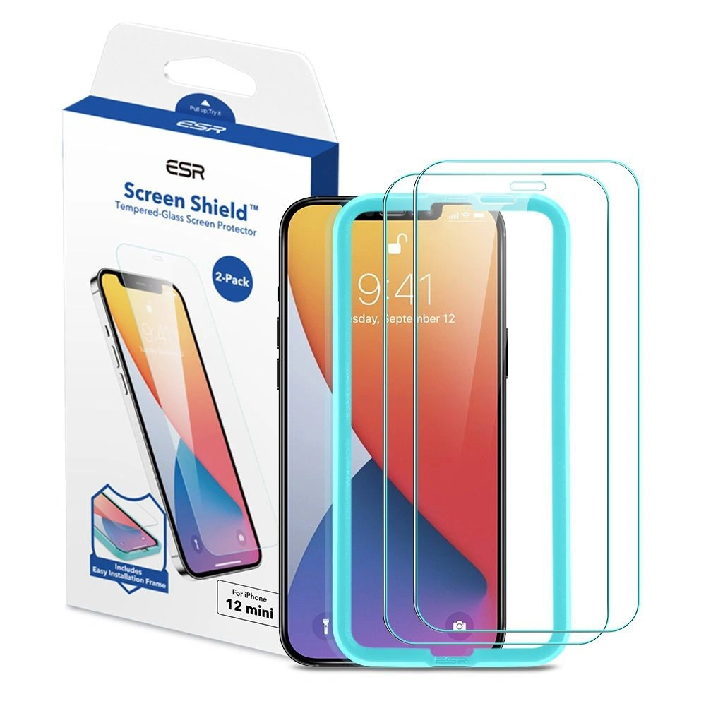 Hurtownia GSM - Szkło hartowane ESR Screen Shield Apple iPhone 12 mini Clear [2 PACK] - ESR260 - {ean13} - Hurt