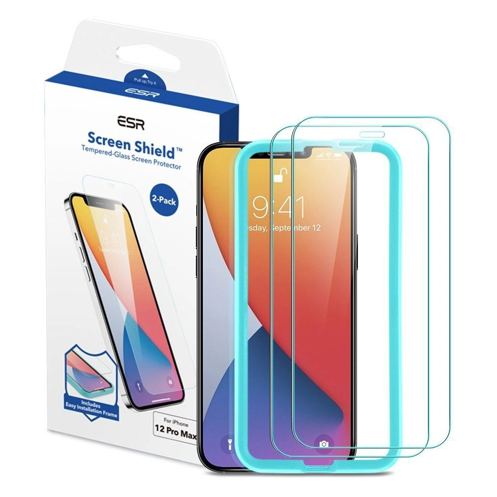 Hurtownia GSM - Szkło hartowane ESR Screen Shield Apple iPhone 12 Pro Max Clear [2 PACK] - ESR262 - {ean13} - Hurt