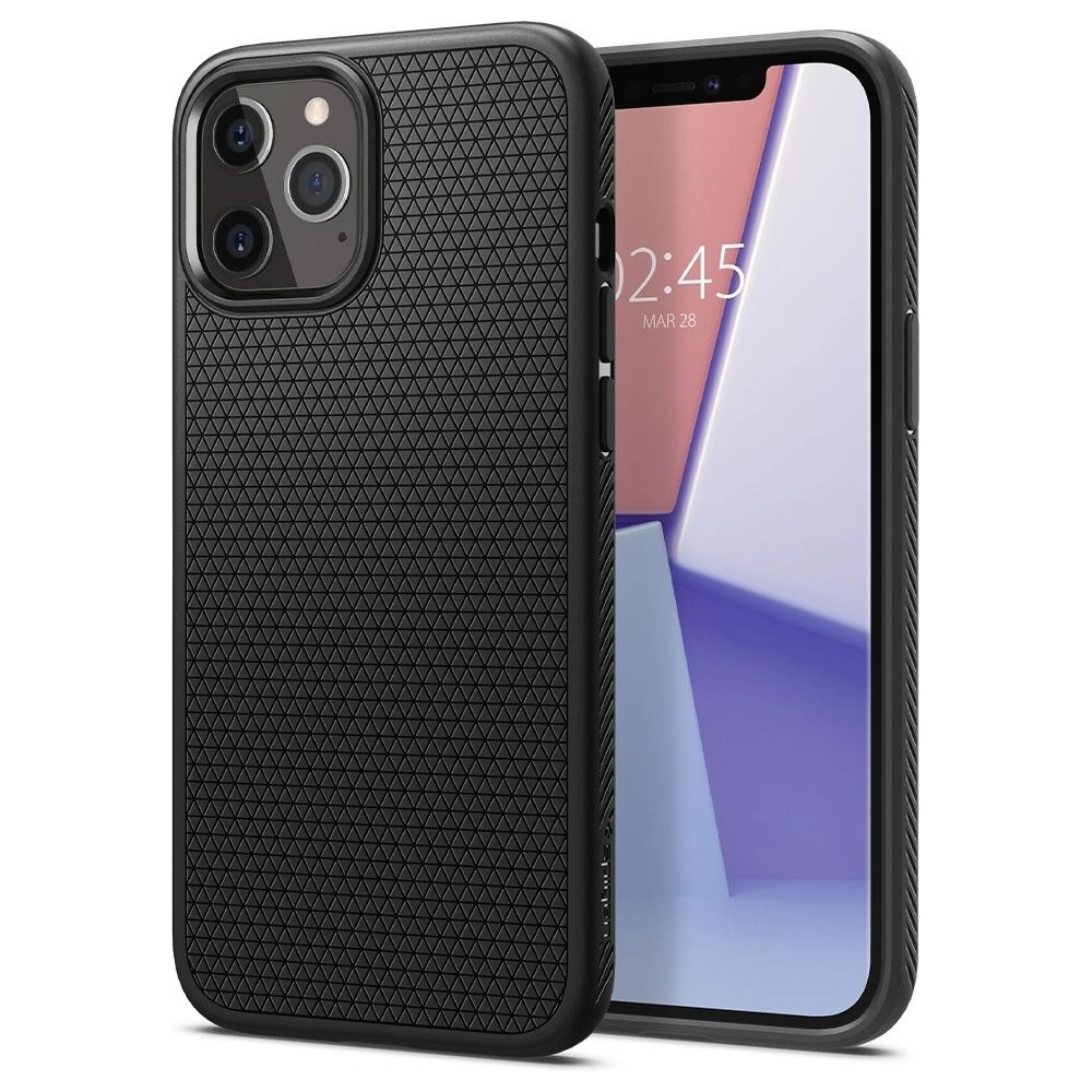 Hurtownia GSM - Etui Spigen Liquid Air Apple iPhone 12 Pro Max Matt Schwarz - SPN1258BLK - {ean13} - Hurt