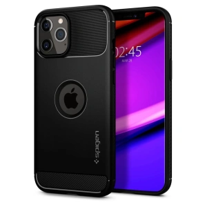 Hurtownia GSM - Etui Spigen Rugged Armor Apple iPhone 12/12 Pro Matte Black - SPN1268BLK - {ean13} - Hurt