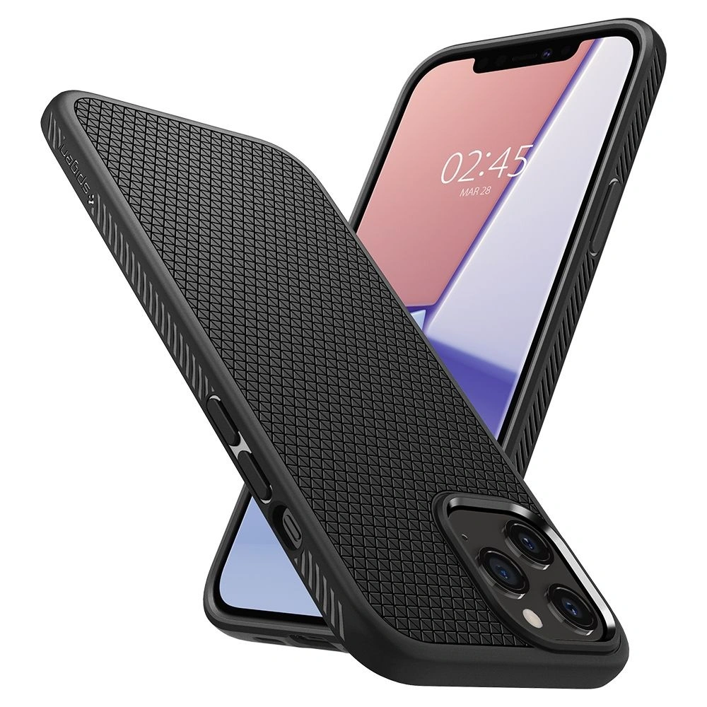 Hurtownia GSM - Etui Spigen Liquid Air Apple iPhone 12/12 Pro Matte Black - SPN1269BLK - {ean13} - Hurt