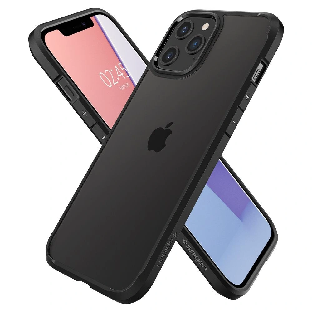 Hurtownia GSM - Etui Spigen Ultra Hybrid Apple iPhone 12/12 Pro Matte Black - SPN1271BLK - {ean13} - Hurt