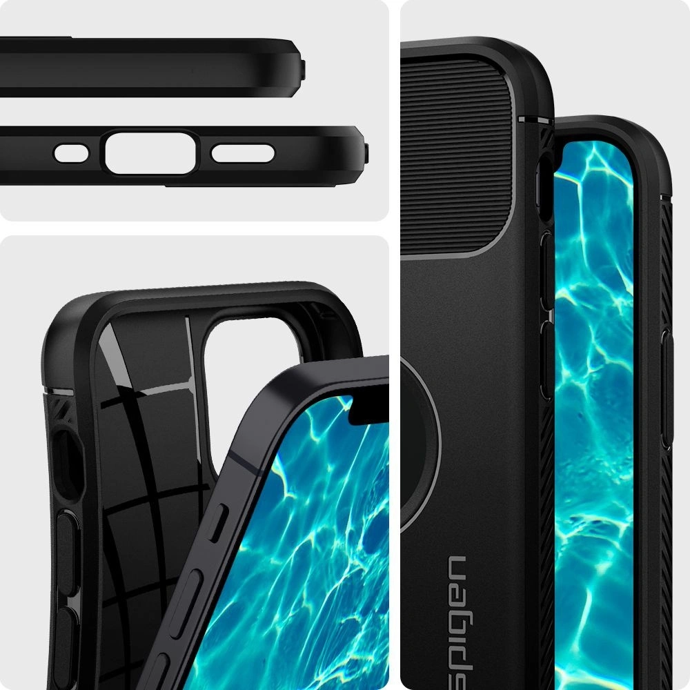 Hurtownia GSM - Etui Spigen Rugged Armor Apple iPhone 12 mini Matte Black - SPN1280BLK - {ean13} - Hurt