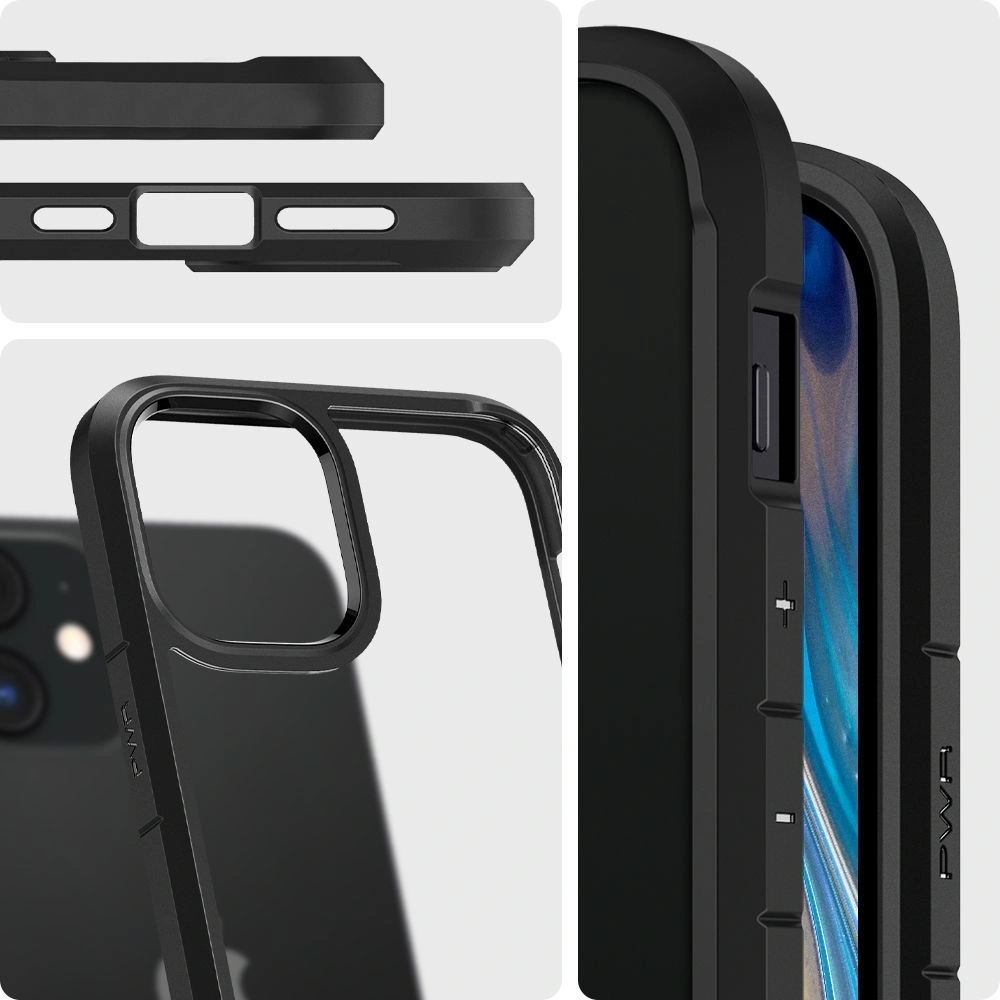 Hurtownia GSM - Etui Spigen Ultra Hybrid Apple iPhone 12 mini Matte Black - SPN1282BLK - {ean13} - Hurt