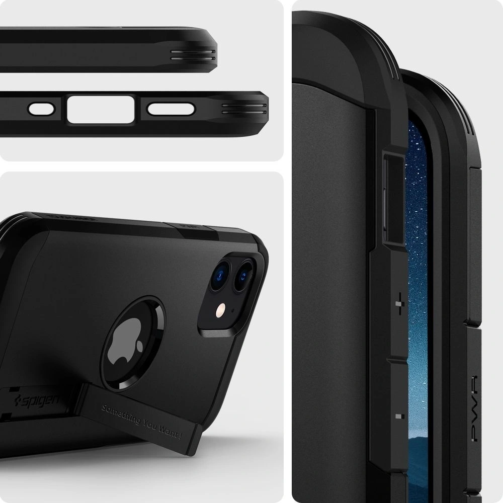Wholesale Spigen Tough Armor Apple iPhone 12 Mini Black - SPN1284BLK - {ean13} - Hurt