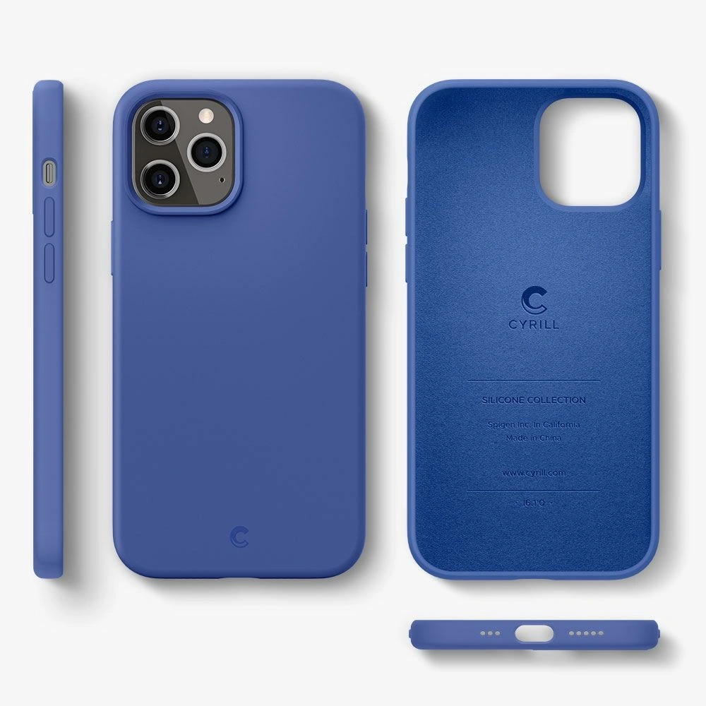 Hurtownia GSM - Etui Spigen Cyrill Silicone Apple iPhone 12/12 Pro Navy - SPN1303NAV - {ean13} - Hurt