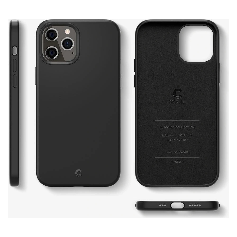 Wholesale Spigen Cyrill Silicone Apple iPhone 12 Pro Max Black - SPN1305BLK - {ean13} - Hurt