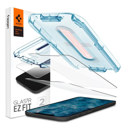 Szkło hartowane Spigen GLAS.tR ez Fit Apple iPhone 12 Pro Max [2 PACK]