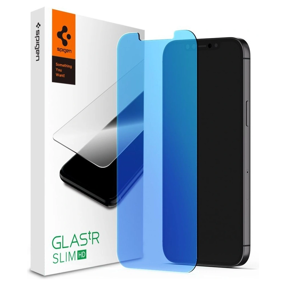 Hurtownia GSM - Szkło hartowane Spigen GLAS.tR AntiBlue Apple iPhone 12 mini - SPN1341 - {ean13} - Hurt