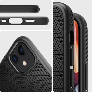 Hurtownia GSM - Etui Spigen Liquid Air Apple iPhone 12 mini Matt Schwarz - SPN1344BLK - {ean13} - Hurt