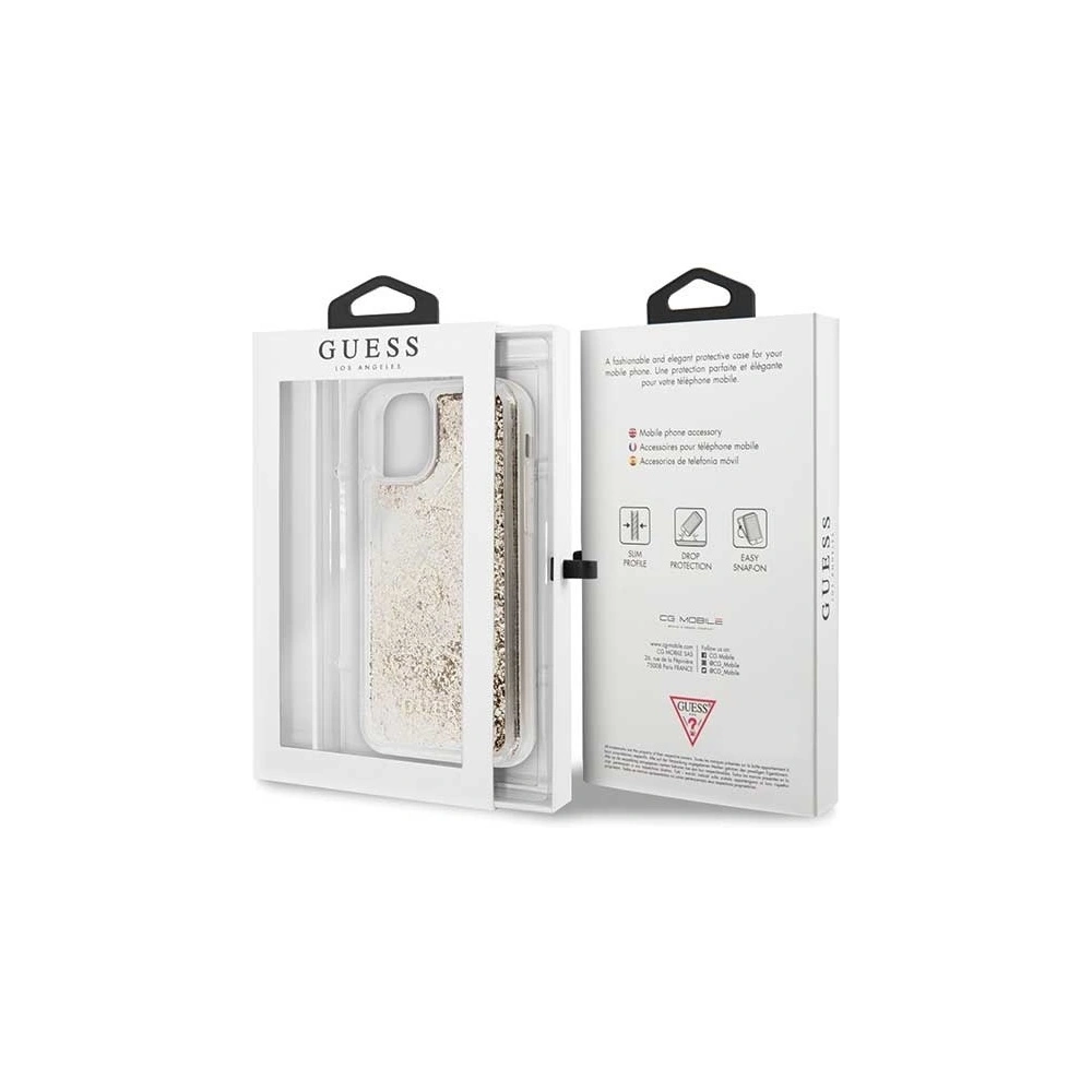 Hurtownia GSM - Guess GUOHCN61GLHFLGO Apple iPhone 11 gold/złoty hardcase Glitter Charms - GUE663GLD - {ean13} - Hurt