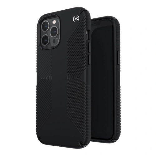 Hurtownia Speck - 848709091321 - SPK180BLK - Etui Speck Presidio2 Grip Apple iPhone 12/12 Pro z powłoką MICROBAN (Black) - B2B homescreen