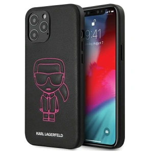 Hurtownia GSM - Etui Karl Lagerfeld KLHCP12LPCUIKPI Apple iPhone 12 Pro Max różowy/pink hardcase Karl Ikonik Outline - KLD358PNK - {ean13} - Hurt