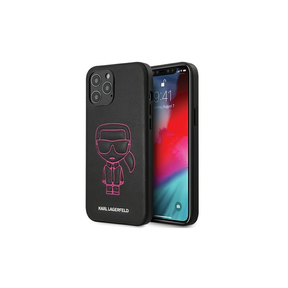 Hurtownia GSM - Etui Karl Lagerfeld KLHCP12LPCUIKPI Apple iPhone 12 Pro Max różowy/pink hardcase Karl Ikonik Outline - KLD358PNK - {ean13} - Hurt