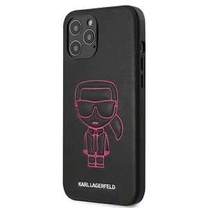 Hurtownia GSM - Etui Karl Lagerfeld KLHCP12LPCUIKPI Apple iPhone 12 Pro Max różowy/pink hardcase Karl Ikonik Outline - KLD358PNK - {ean13} - Hurt