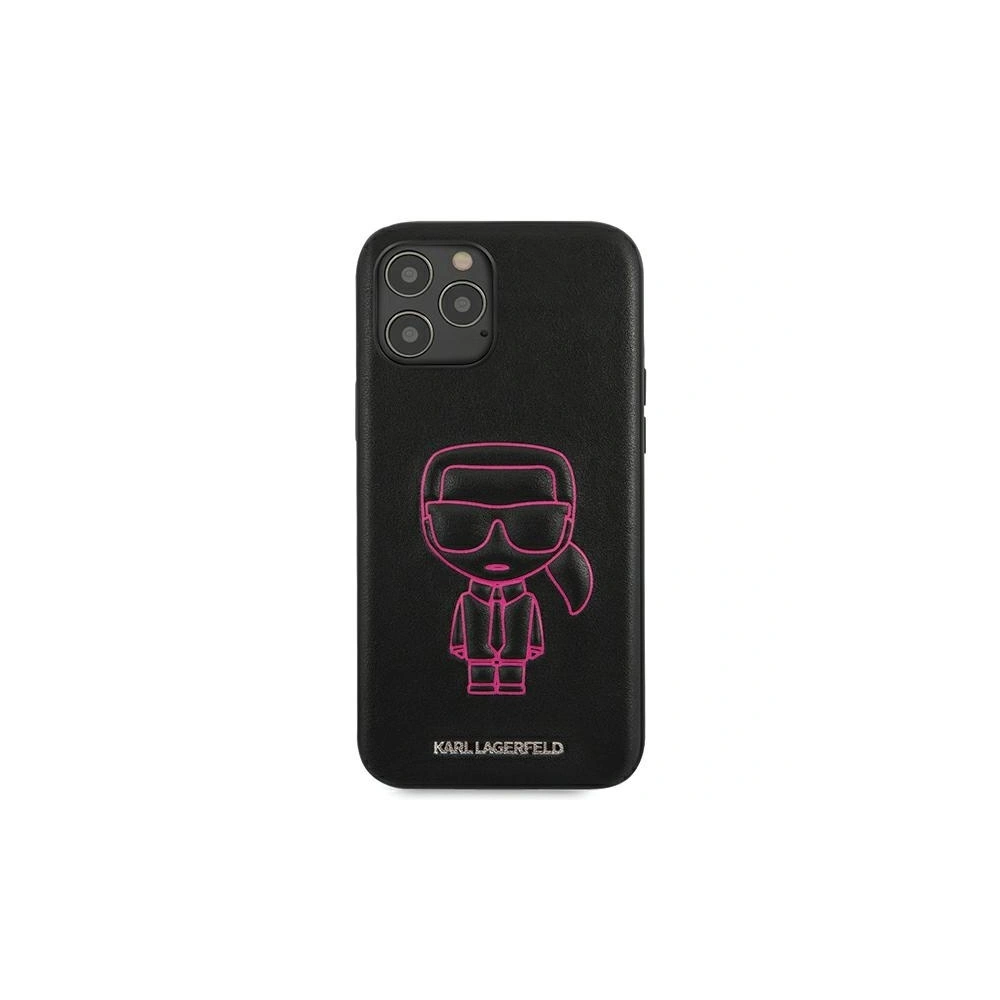 Hurtownia GSM - Etui Karl Lagerfeld KLHCP12LPCUIKPI Apple iPhone 12 Pro Max różowy/pink hardcase Karl Ikonik Outline - KLD358PNK - {ean13} - Hurt
