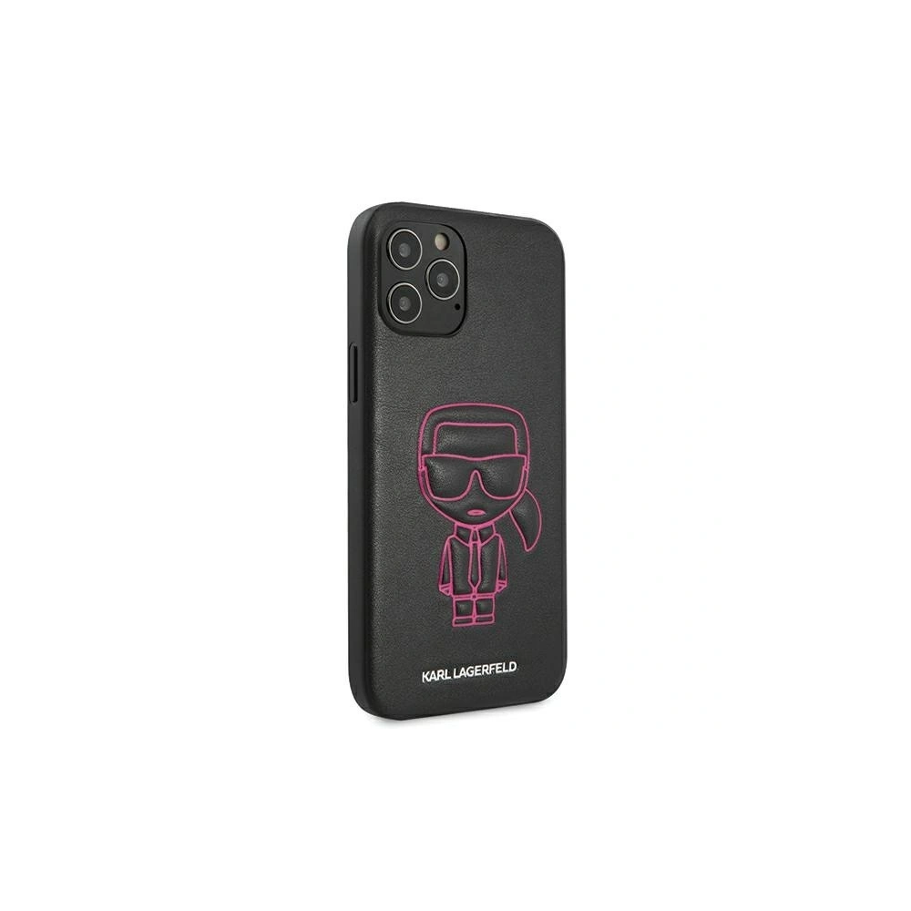 Hurtownia GSM - Etui Karl Lagerfeld KLHCP12LPCUIKPI Apple iPhone 12 Pro Max różowy/pink hardcase Karl Ikonik Outline - KLD358PNK - {ean13} - Hurt