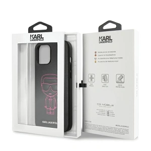 Hurtownia GSM - Etui Karl Lagerfeld KLHCP12LPCUIKPI Apple iPhone 12 Pro Max różowy/pink hardcase Karl Ikonik Outline - KLD358PNK - {ean13} - Hurt