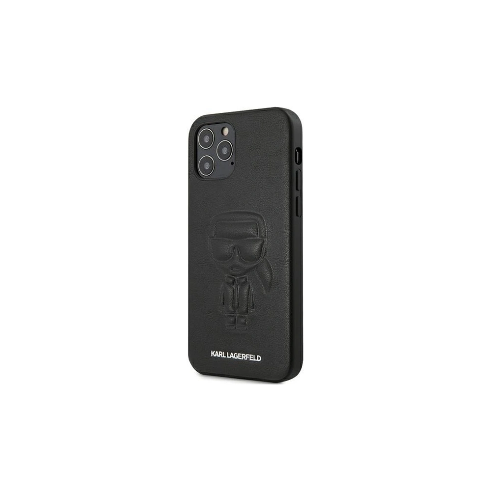 Wholesale Karl Lagerfeld KLHCP12MPCUIKBK Apple iPhone 12/12 Pro black hardcase Karl Ikonik Outline - KLD363BLK - {ean13} - Hurt
