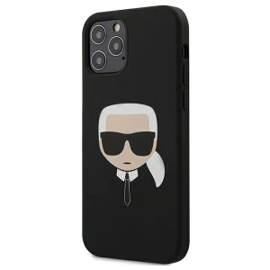 Hurtownia GSM - Etui Karl Lagerfeld KLHCP12MSLKHBK Apple iPhone 12/12 Pro czarny/black hardcase Silicone Karl`s Head - KLD368BLK - {ean13} - Hurt