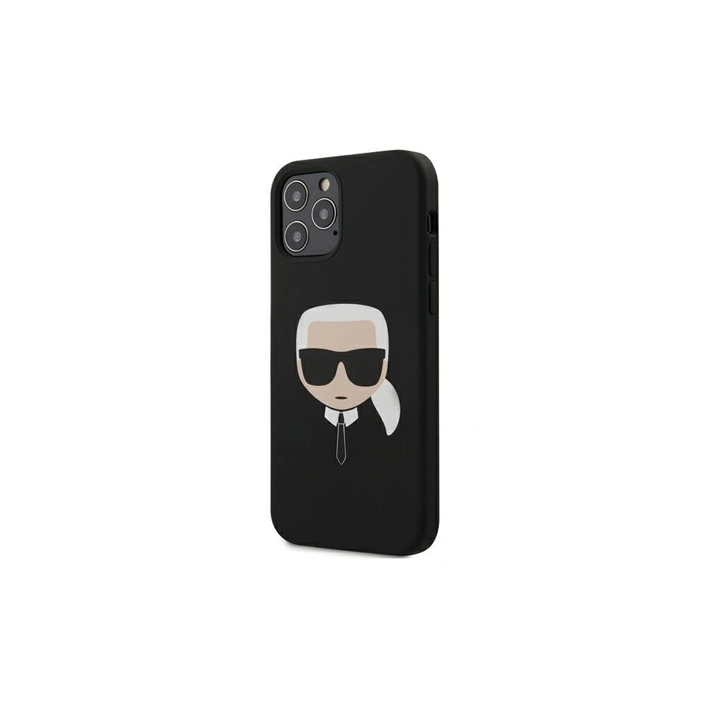 Wholesale Karl Lagerfeld KLHCP12MSLKHBK Apple iPhone 12/12 Pro black hardcase Silicone Karl`s Head - KLD368BLK - {ean13} - Hurt