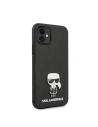 Wholesale Karl Lagerfeld KLHCP12SIKMSBK Apple iPhone 12 mini black hardcase Saffiano Ikonik Metal - KLD370BLK - {ean13} - Hurt