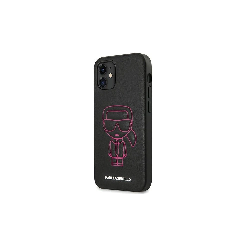 Wholesale Karl Lagerfeld KLHCP12SPCUIKPI Apple iPhone 12 mini pink hardcase Karl Ikonik Outline - KLD372PNK - {ean13} - Hurt