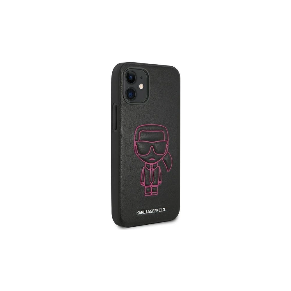 Wholesale Karl Lagerfeld KLHCP12SPCUIKPI Apple iPhone 12 mini pink hardcase Karl Ikonik Outline - KLD372PNK - {ean13} - Hurt