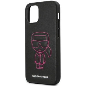 Hurtownia GSM - Etui Karl Lagerfeld KLHCP12SPCUIKPI Apple iPhone 12 mini rosa/pink Hardcase Karl Ikonik Outline - KLD372PNK - {ean13} - Hurt