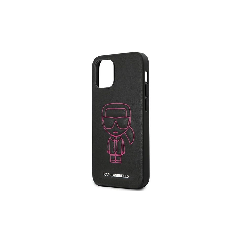 Wholesale Karl Lagerfeld KLHCP12SPCUIKPI Apple iPhone 12 mini pink hardcase Karl Ikonik Outline - KLD372PNK - {ean13} - Hurt