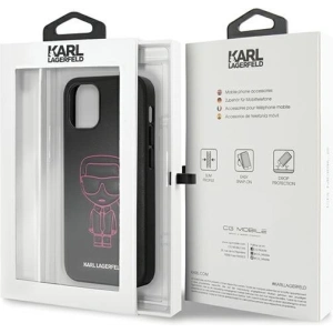 Hurtownia GSM - Etui Karl Lagerfeld KLHCP12SPCUIKPI Apple iPhone 12 mini rosa/pink Hardcase Karl Ikonik Outline - KLD372PNK - {ean13} - Hurt