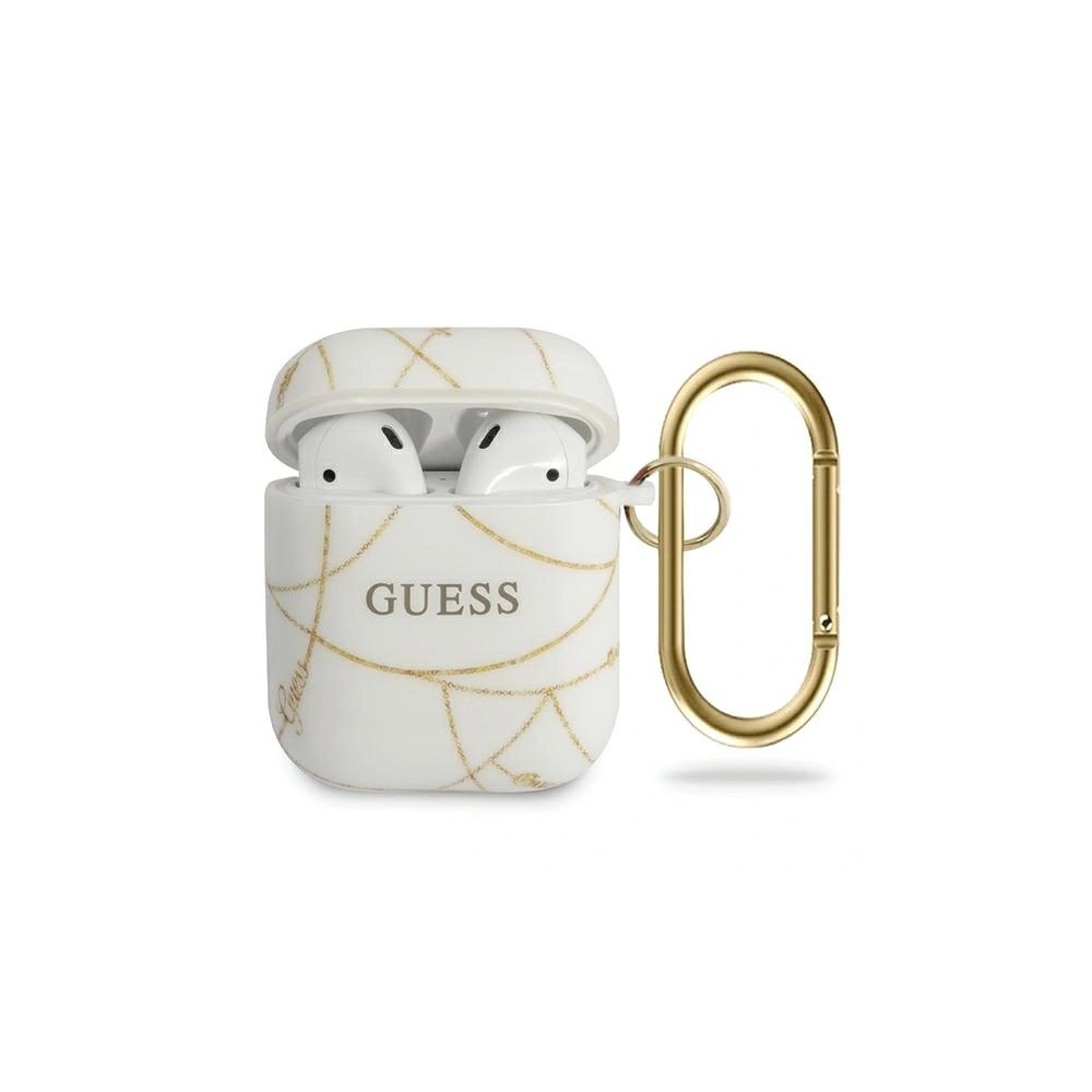 Hurtownia GSM - Guess GUACAPTPUCHWH Apple AirPods Pro cover biały/white Gold Chain Collection - GUE670WHT - {ean13} - Hurt