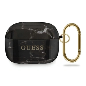 Guess GUACAPTPUMABK Apple AirPods Pro Hülle schwarz/marmorierte Kollektion