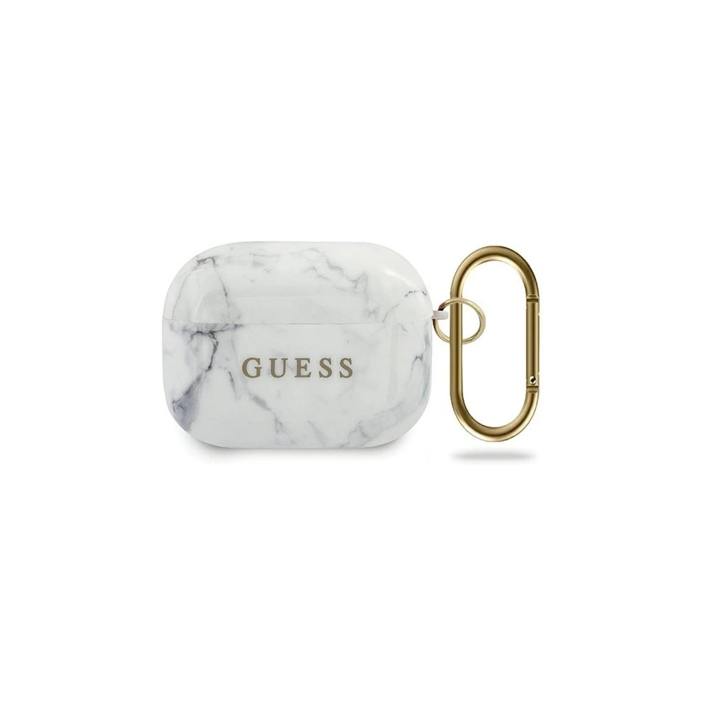 Hurtownia GSM - Guess GUACAPTPUMAWH Apple AirPods Pro cover biały/white Marble Collection - GUE672WHT - {ean13} - Hurt