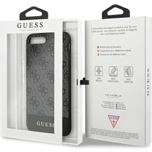 Hurtownia GSM - Guess GUHCI8LG4GLGR Apple iPhone 7/8 Plus szary/grey hardcase 4G Stripe Collection - GUE673GRY - {ean13} - Hurt