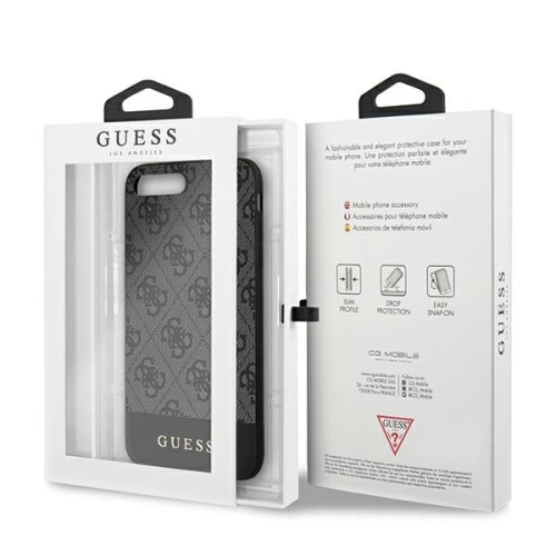 Guess GUHCI8LG4GLGR Apple iPhone 7/8 Plus szary/grey hardcase 4G Stripe Collection