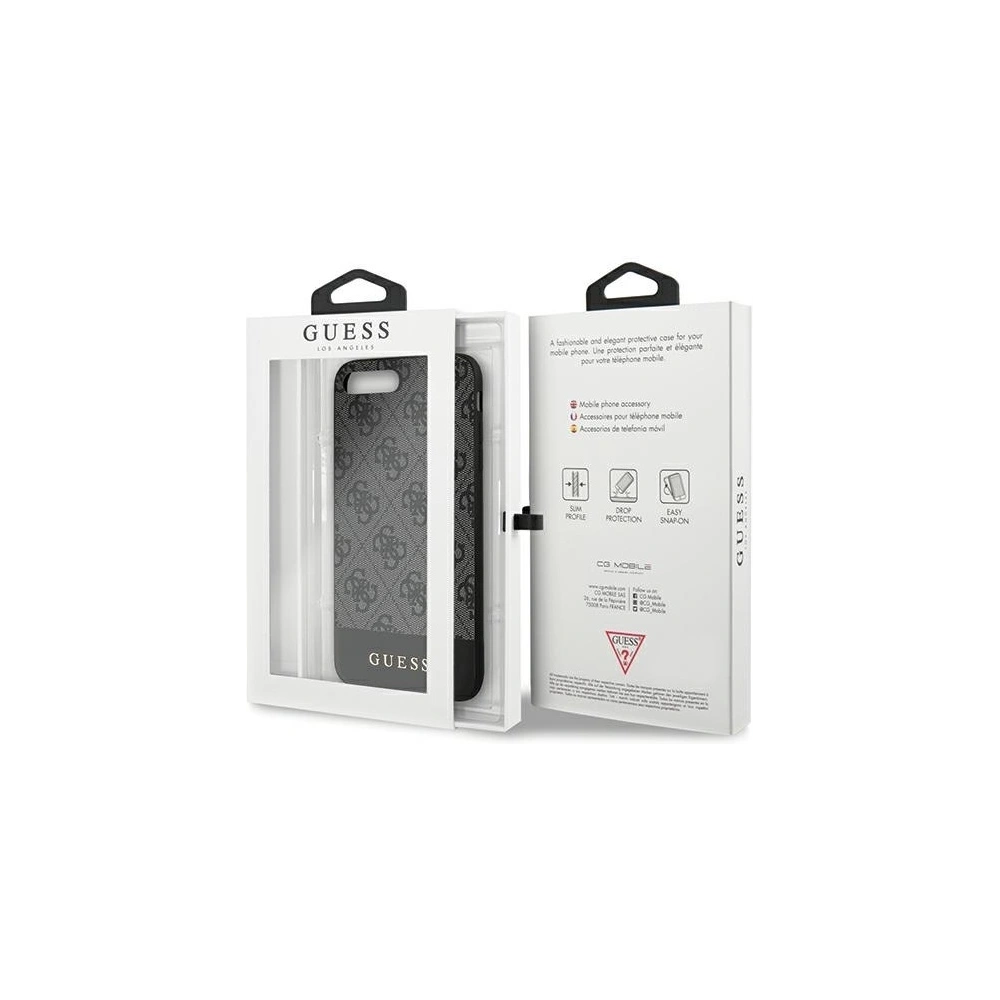 Wholesale Guess GUHCI8LG4GLGR Apple iPhone 7/8 Plus grey hardcase 4G Stripe Collection - GUE673GRY - {ean13} - Hurt