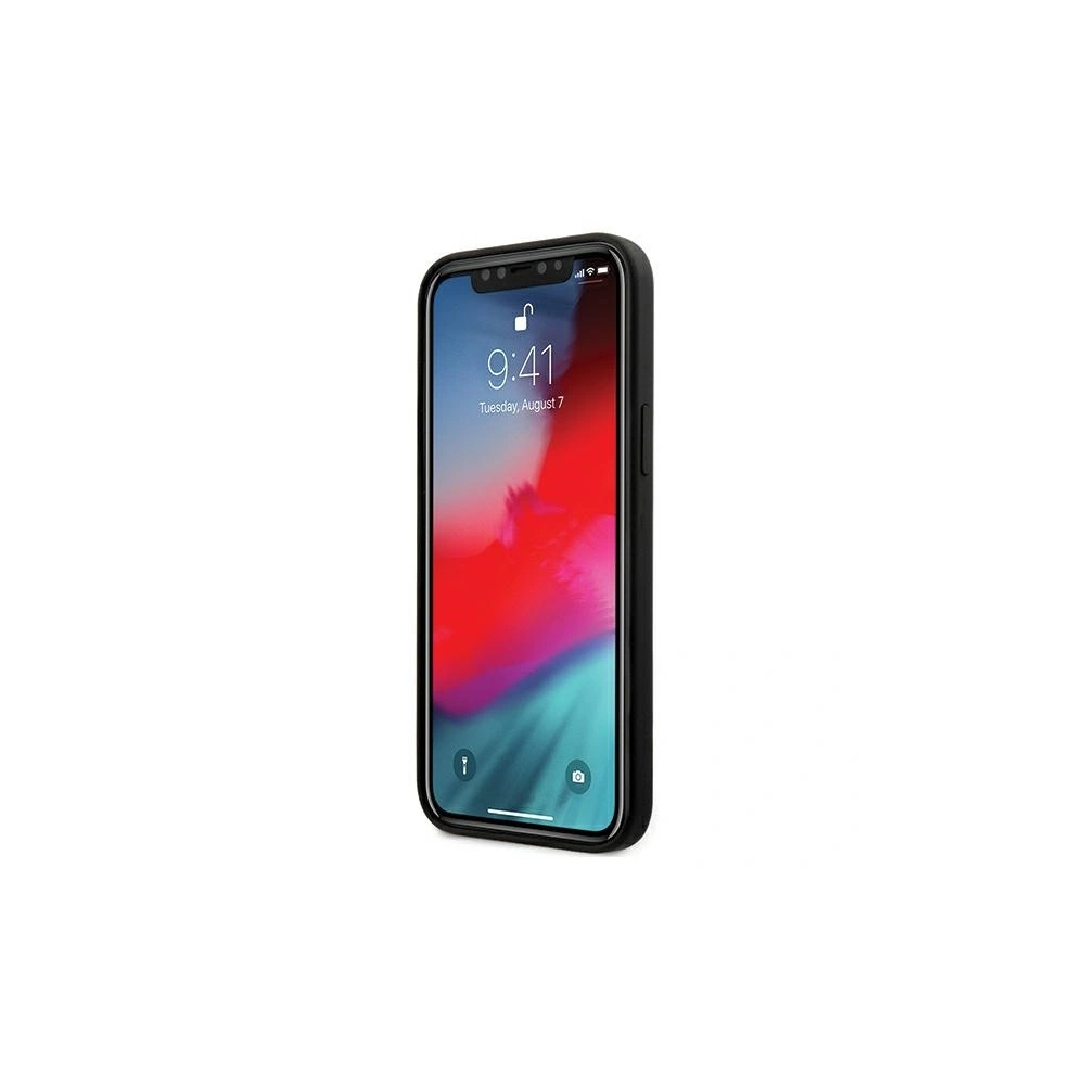 Hurtownia GSM - Etui Guess GUHCP12LLSTMBK Apple iPhone 12 Pro Max schwarz/czarny Hardcase Silikon Dreieckslogo - GUE676BLK - {ean13} - Hurt