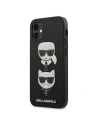 Hurtownia GSM - Etui Karl Lagerfeld KLHCP12SSAKICKCBK Apple iPhone 12 mini czarny/black hardcase Saffiano Ikonik Karl&Choupette Head - KLD374BLK - {ean13} - Hurt