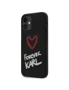 Karl Lagerfeld KLHCP12SSILKRBK Apple iPhone 12 mini black hardcase Silicone Forever Karl