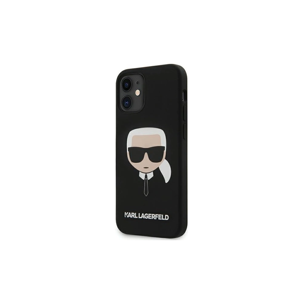 Wholesale Karl Lagerfeld KLHCP12SSLKHBK Apple iPhone 12 mini black hardcase Silicone Karl`s Head - KLD376BLK - {ean13} - Hurt