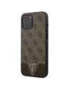 Guess GUHCP12LPU4GHBR Apple iPhone 12 Pro Max brown hardcase 4G Triangle Collection