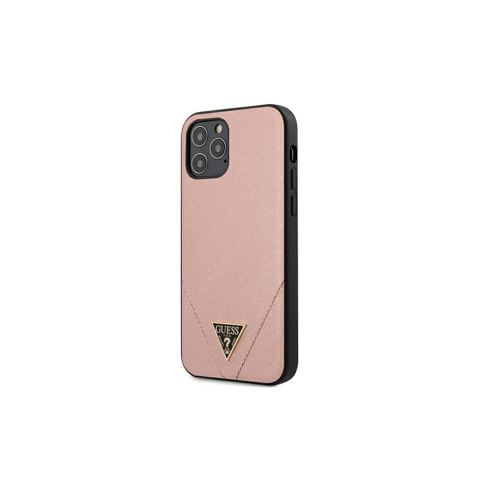 Hurtownia GSM - Etui Guess GUHCP12LVSATMLPI Apple iPhone 12 Pro Max rosa/pink Hardcase Saffiano - GUE683PNK - {ean13} - Hurt