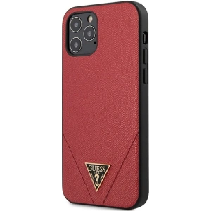 Hurtownia GSM - Etui Guess GUHCP12LVSATMLRE Apple iPhone 12 Pro Max czerwony/red hardcase Saffiano - GUE684RED - {ean13} - Hurt