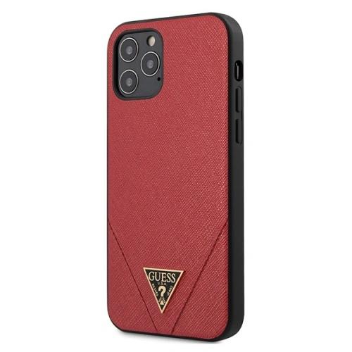 Etui Guess GUHCP12LVSATMLRE Apple iPhone 12 Pro Max czerwony/red hardcase Saffiano