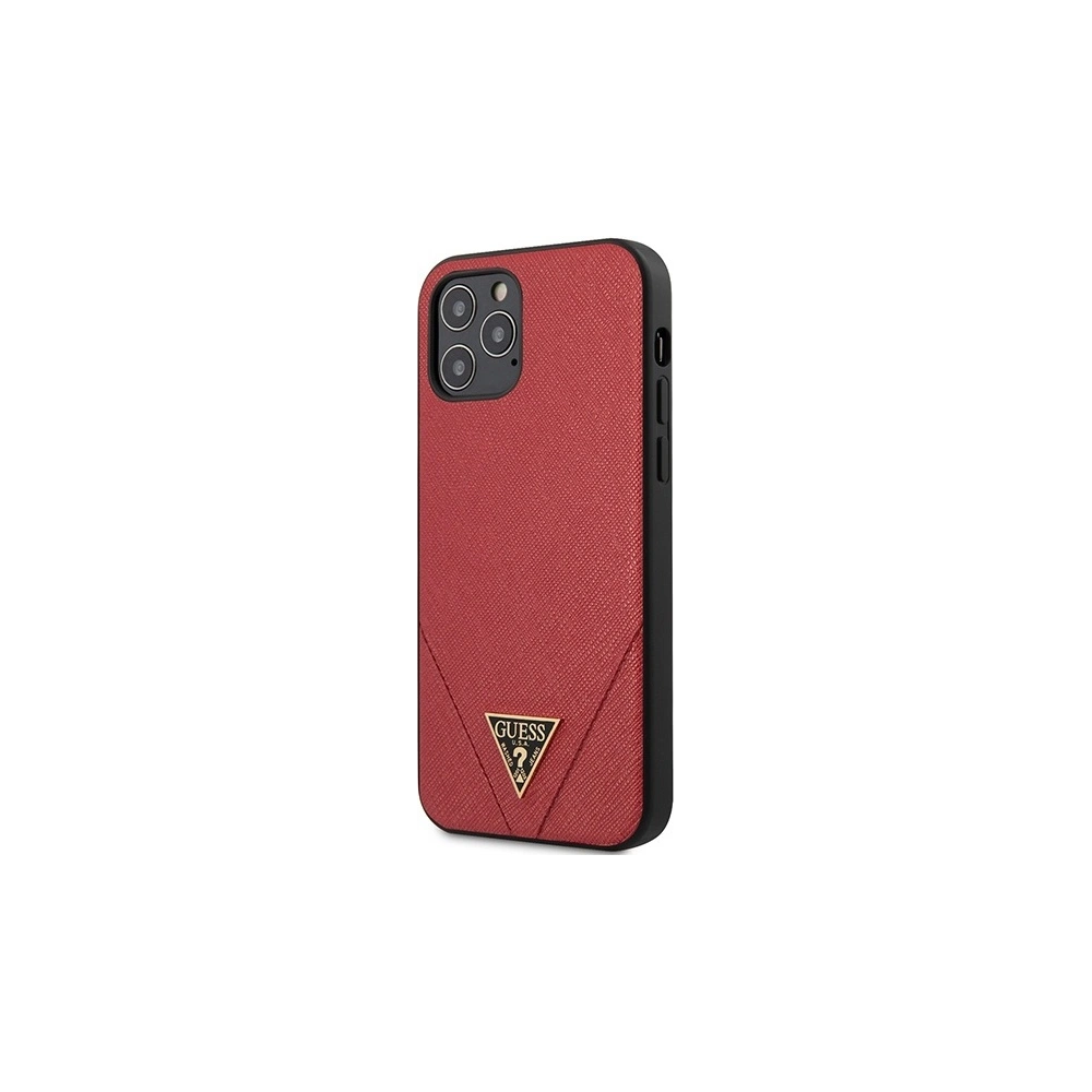 Hurtownia GSM - Etui Guess GUHCP12LVSATMLRE Apple iPhone 12 Pro Max czerwony/red hardcase Saffiano - GUE684RED - {ean13} - Hurt