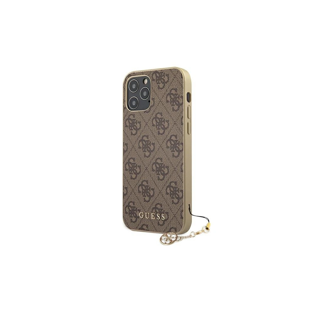 Hurtownia GSM - Etui Guess GUHCP12MGF4GBR Apple iPhone 12/12 Pro brązowy/brown hardcase 4G Charms Collection - GUE685BR - {ean13} - Hurt