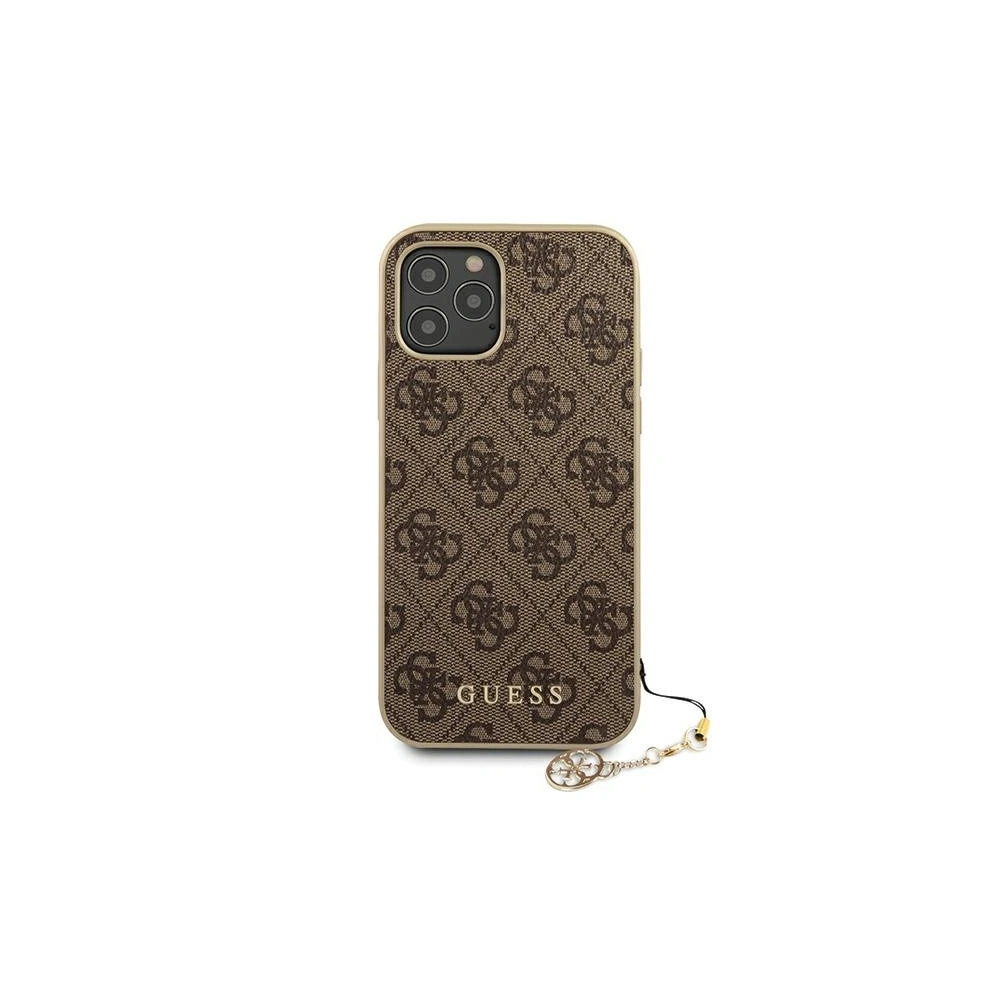 Hurtownia GSM - Etui Guess GUHCP12MGF4GBR Apple iPhone 12/12 Pro brązowy/brown hardcase 4G Charms Collection - GUE685BR - {ean13} - Hurt