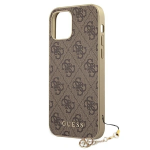Hurtownia GSM - Etui Guess GUHCP12MGF4GBR Apple iPhone 12/12 Pro brązowy/brown hardcase 4G Charms Collection - GUE685BR - {ean13} - Hurt